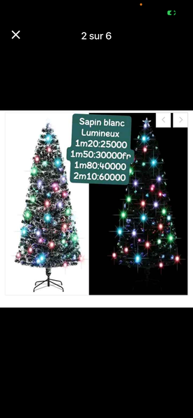 Sapin de Noël lumineux