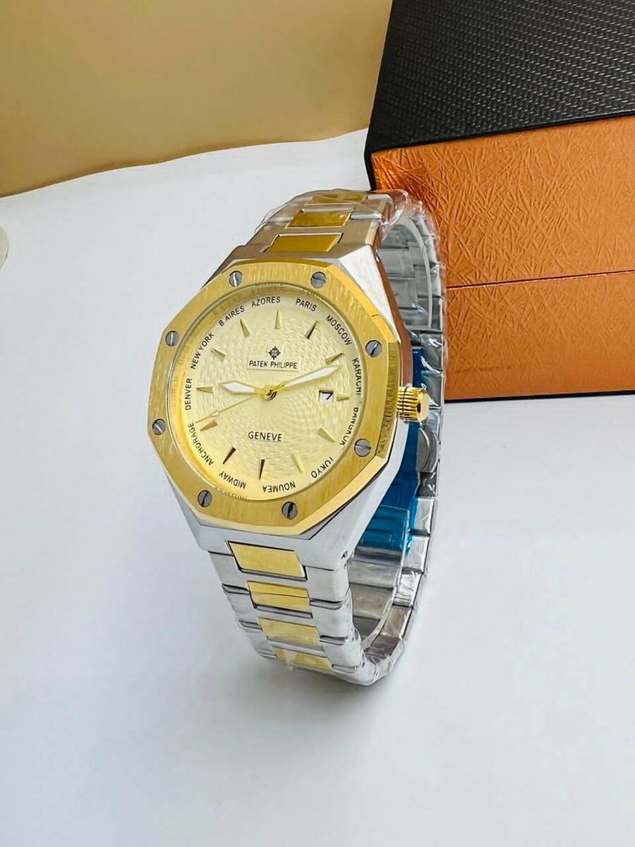 Montre Homme Luxe Dorée