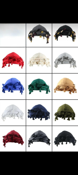 Chèches en coton multicolores