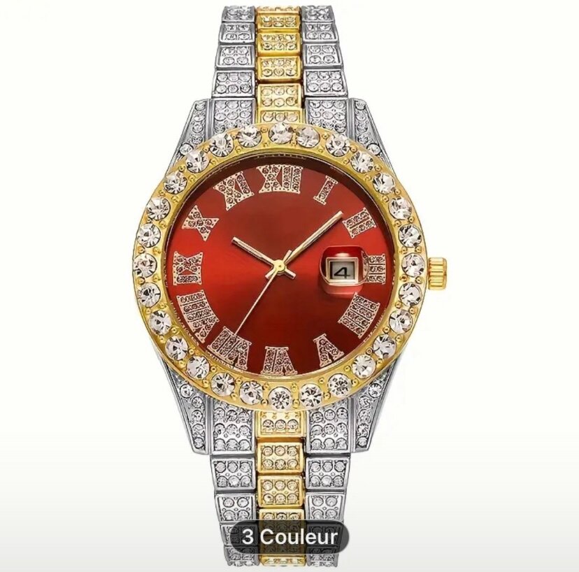 Montre homme luxe bicolore