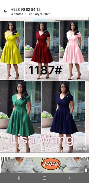 Official dress available in sizes and colours