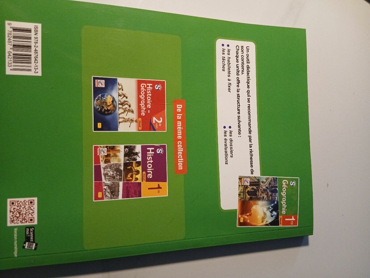 Manuel de Géographie 1ère