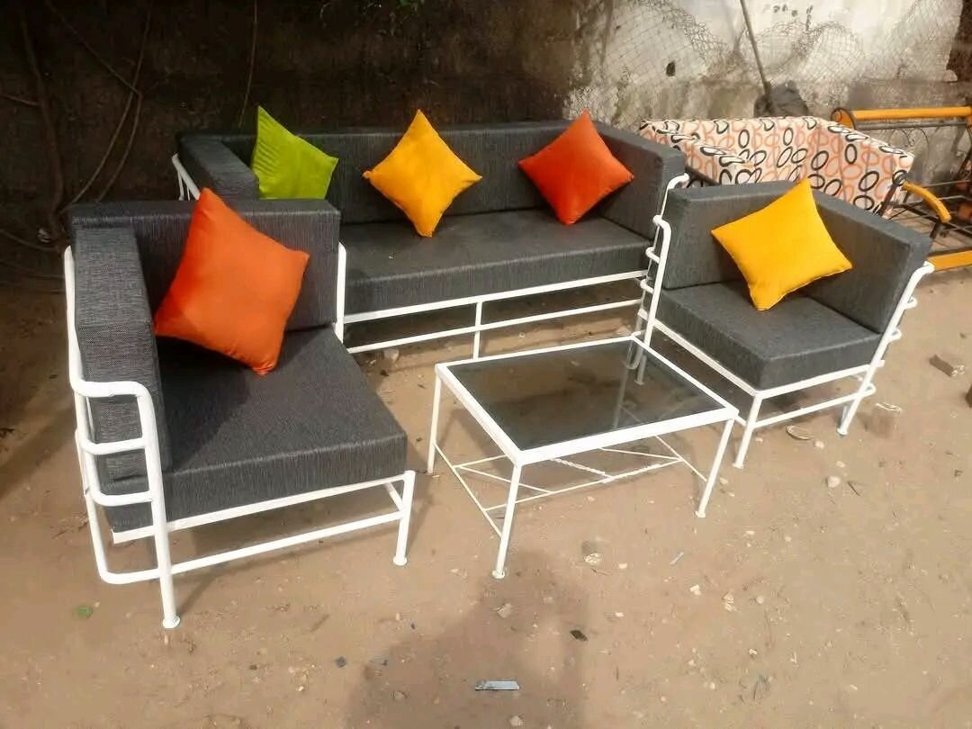 Ensemble de salon de jardin en métal