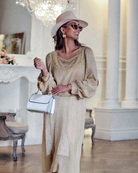 Золотая Кофта и Юбка с французским кружевом