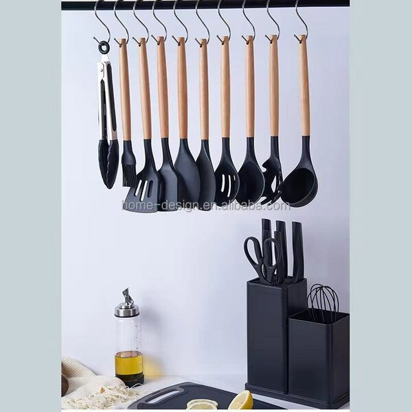 Ensemble Ustensiles de Cuisine en Bois