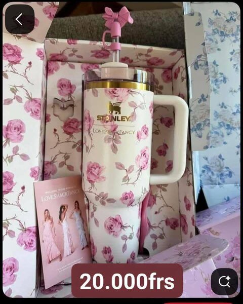 Tasse Thermos Vintage Rose