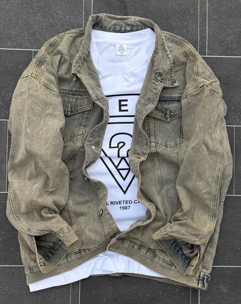 T-shirt blanc homme avec motif géométrique