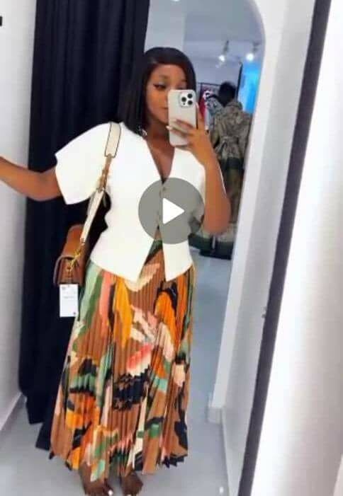 Jupe plissée imprimée