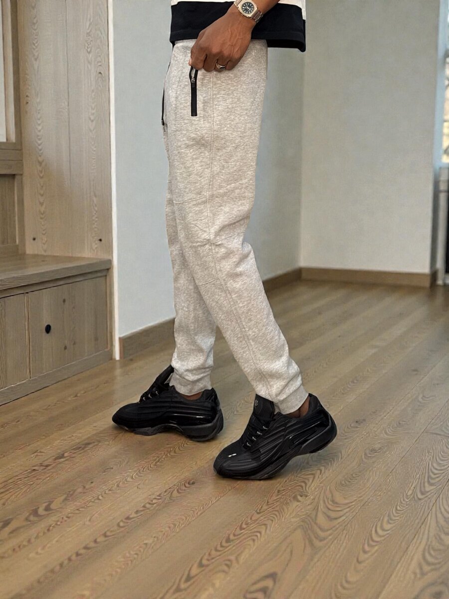 Pantalon de jogging gris pour homme