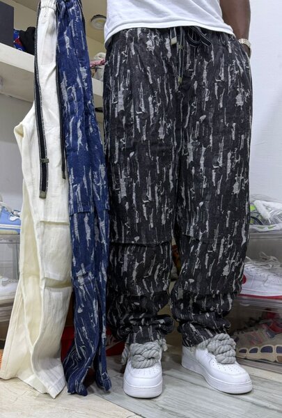 Pantalon large imprimé