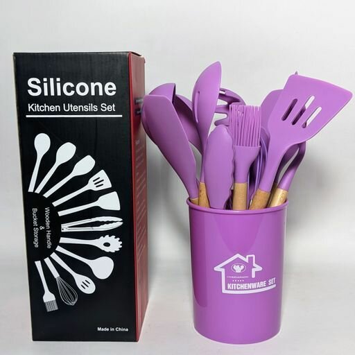 12 Silicone utensils set