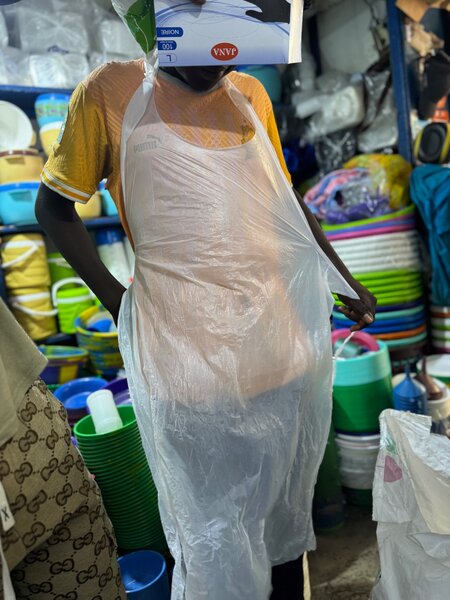 Tablier jetable plastique