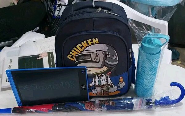 Cartable enfant fille rose licorne