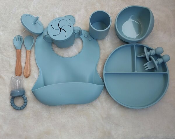 Ensemble d'assiettes alimentaires en silicone