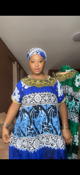 Robe africaine wax pour femme