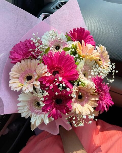 Bouquet de Gerberas Colorés