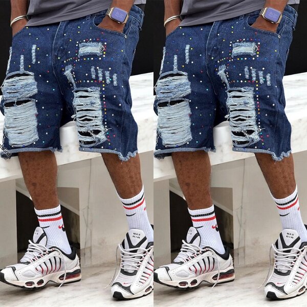 Shorts déchirés tendance homme