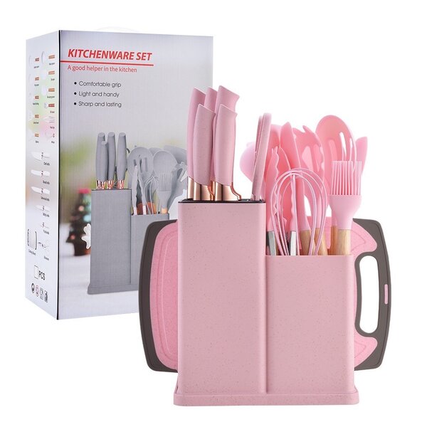 19Pcs silicone cooking set.