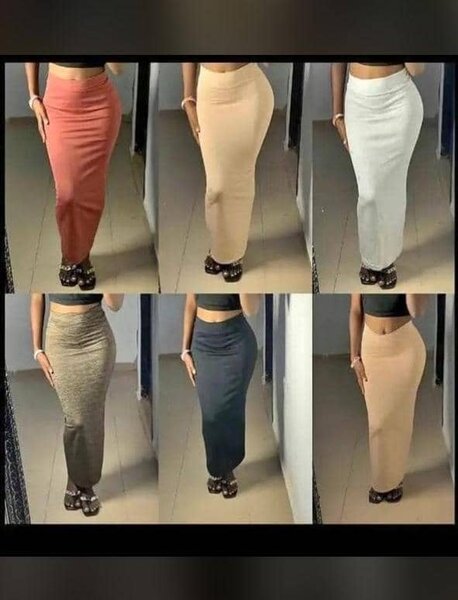 Jupe longue moulante femme