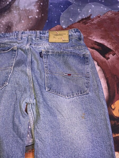 tony hilfigure light wash jeans for sale.