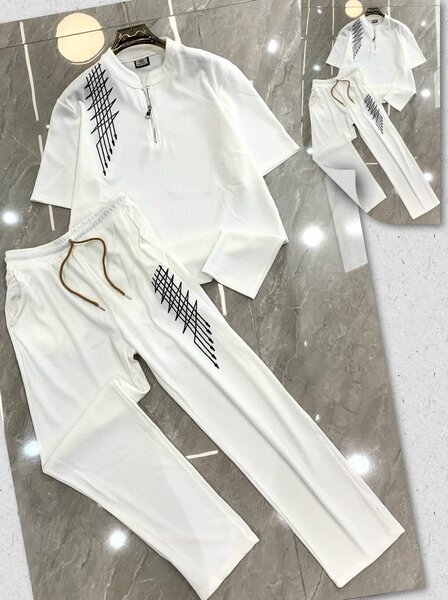 Ensemble de jogging blanc élégant