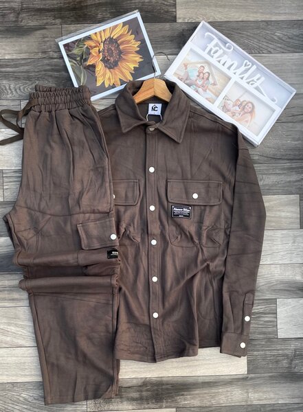 Ensemble survêtement marron pour homme