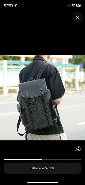 Sac à dos élégant en cuir