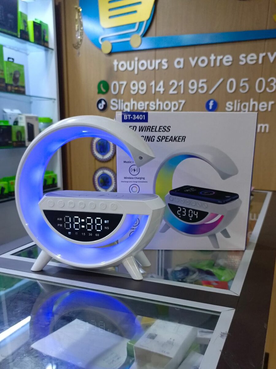 Réveil LED Lampe et Enceinte