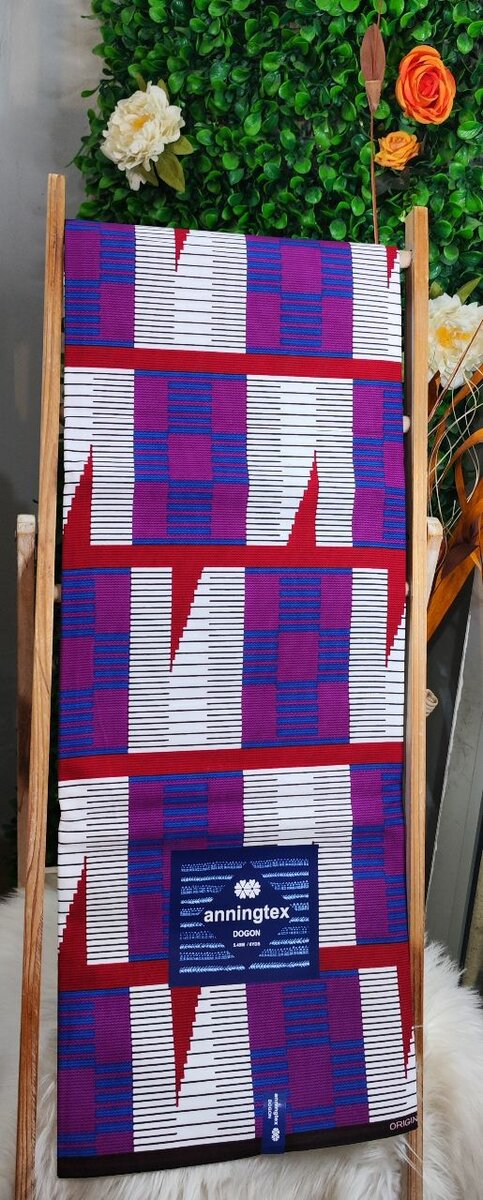 Tissu Anningtex motifs Baoulé