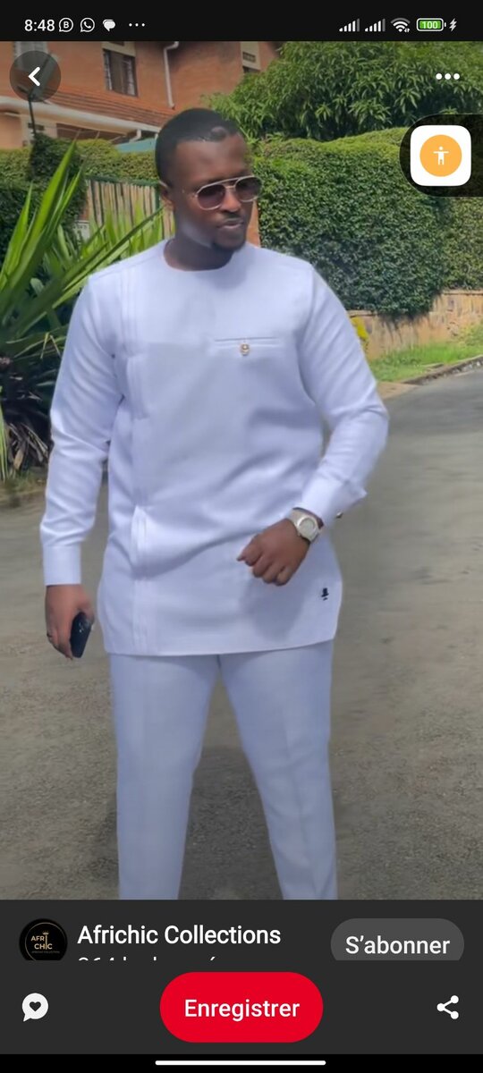 Complet tunique homme