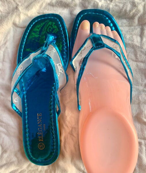 Sandales transparentes élégantes