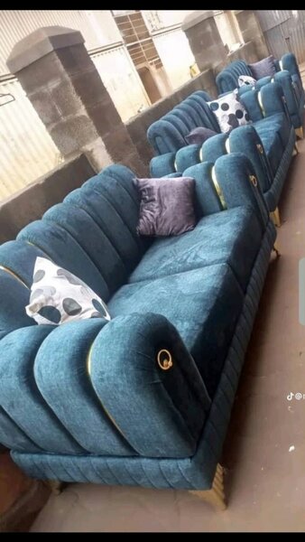 Canapé Luxe en Velours Bleu