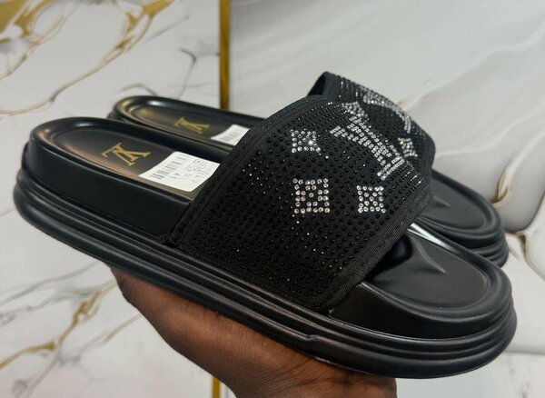 Sandales homme luxe noire