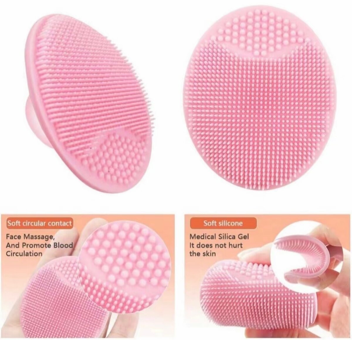 Silicone face sponge