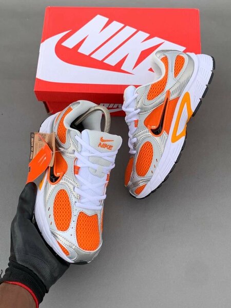 Nike Sneakers Orange Blanc