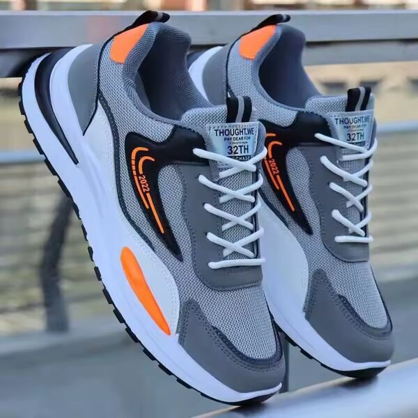 Chaussures sportswear homme gris et orange
