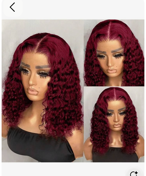 Perruque Bouclée Rouge Luxe