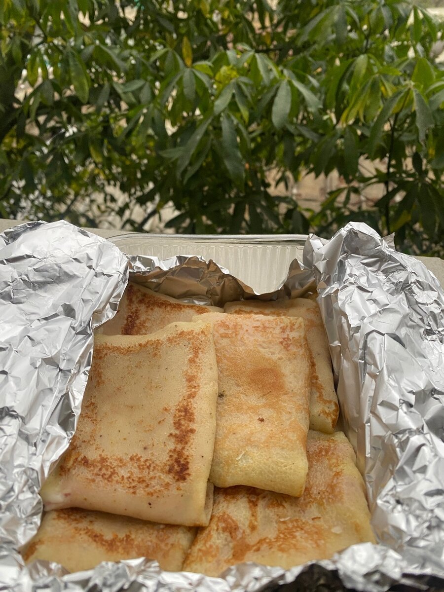 Crêpe jambon fromage