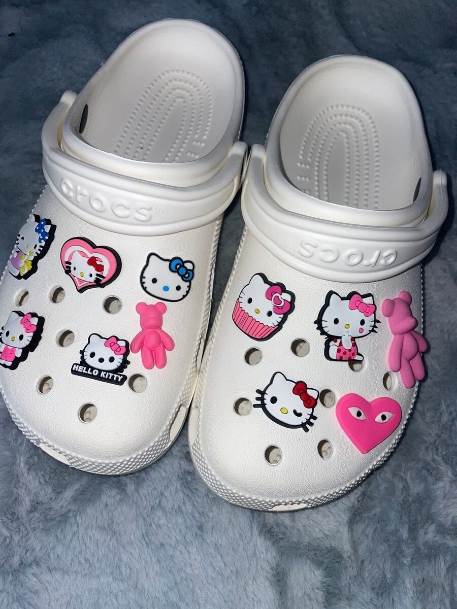 Chaussures Crocs personnalisées Hello Kitty