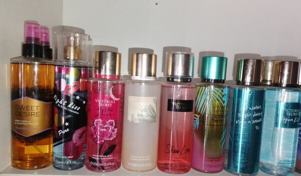 Sweet Desire, Night Bliss and Victoria secret body mists