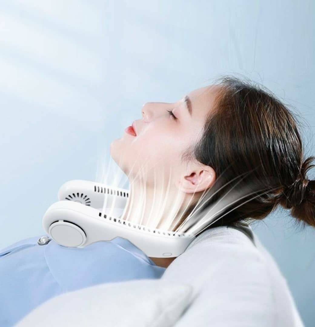 Ventilateur de Cou Portable, Ventilateur USB Rechargeable Mi