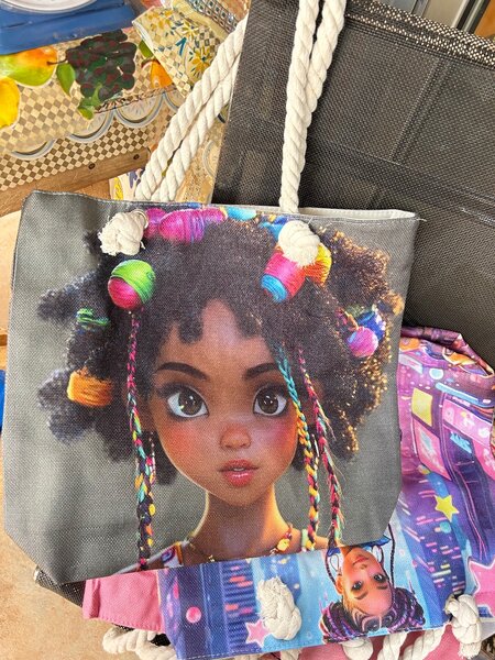 Sac en toile imprimé artistique