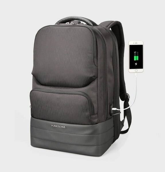 Black Gamme Anti-Theft Waterproof Laptop Backpack
