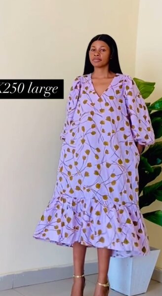 Elegant violet dress large