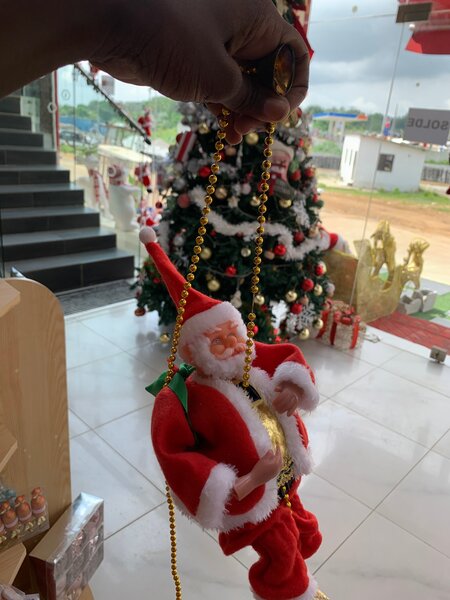 Père Noël escalade décor