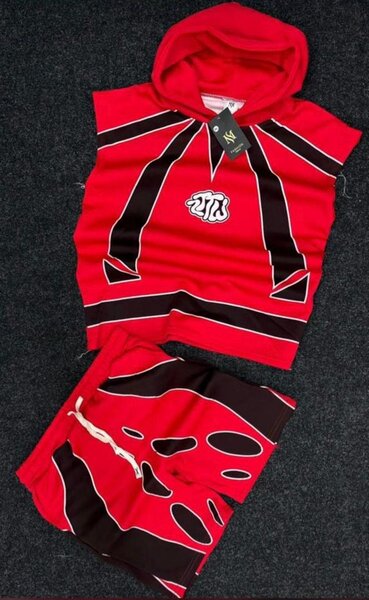 Ensemble survêtement rouge pour homme