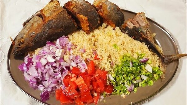 Grilled Fish with Couscous Dish