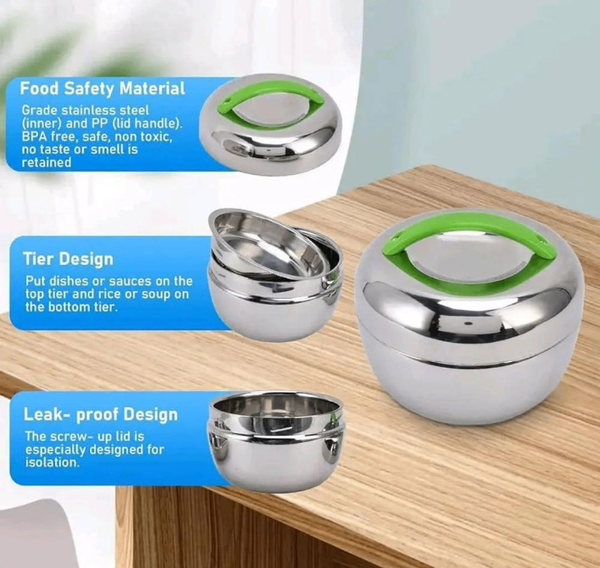 (DcFree) Steel 1.3L Lunch Box