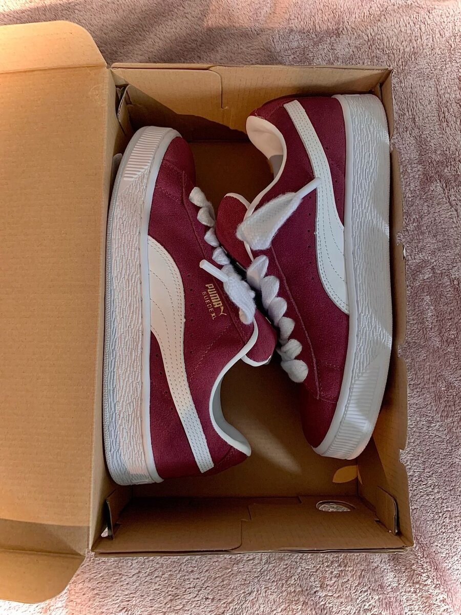 Puma Suede rouge bordeau