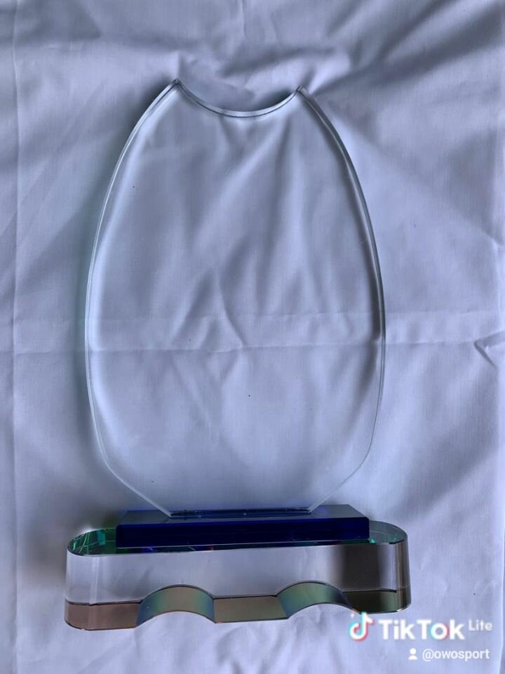 Trophée en verre élégant